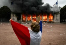 Protestations en France