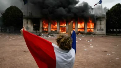 Protestations en France