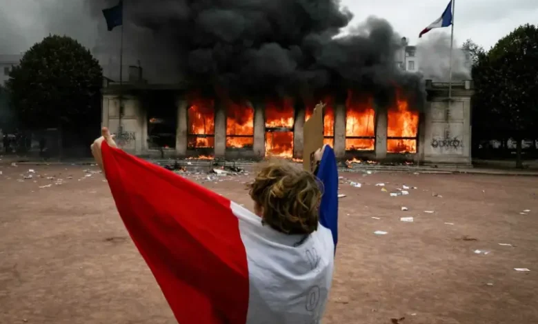 Protestations en France