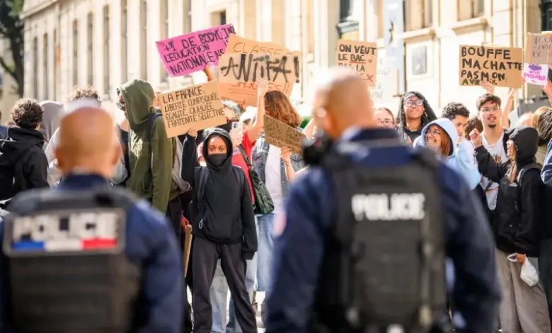blocus des lycées france trump