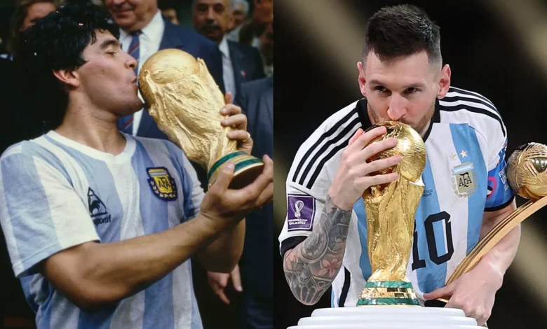 lionel messi Diego maradona