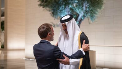 tamim ben hamad al thani emmanuel macron
