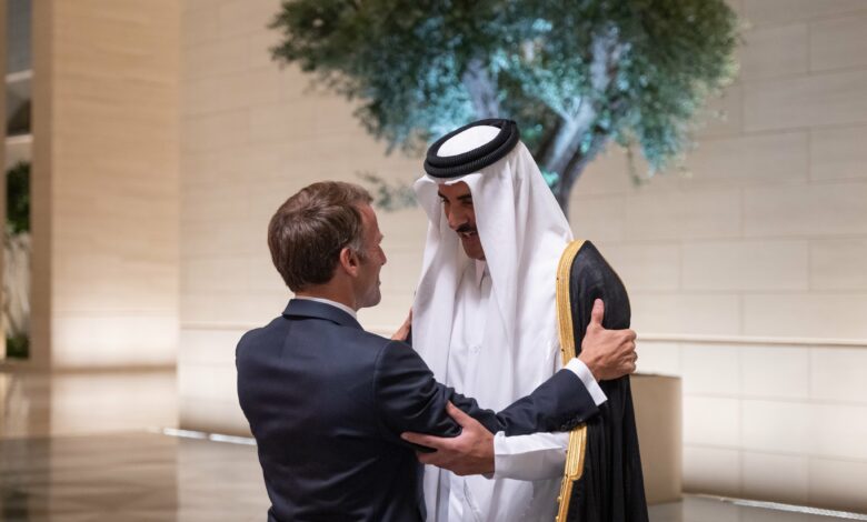 tamim ben hamad al thani emmanuel macron